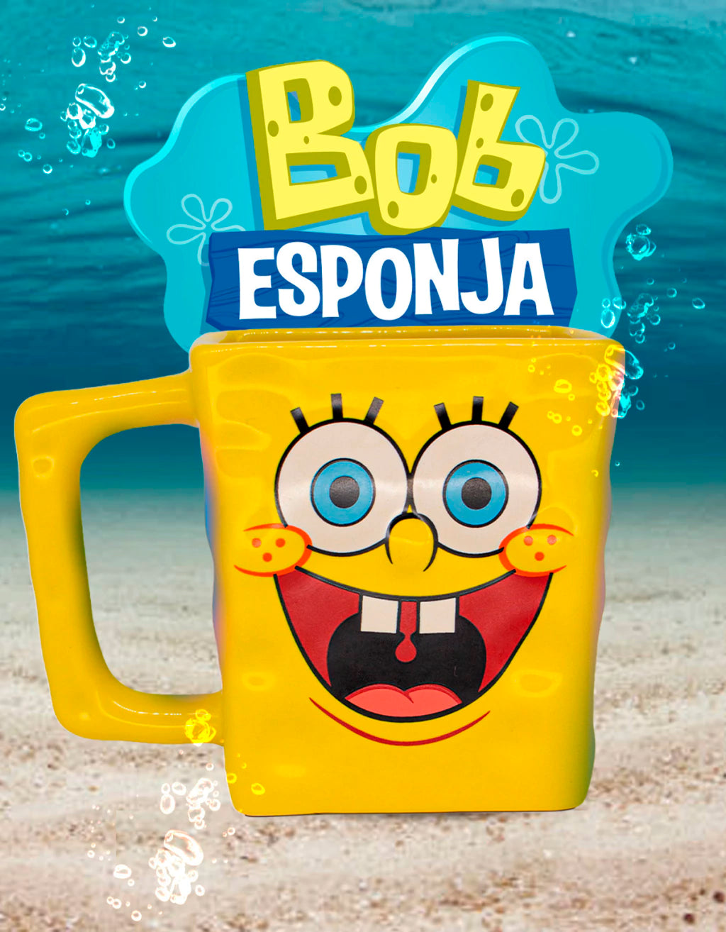 Caneca Decorativa Bob Esponja – 450 ml