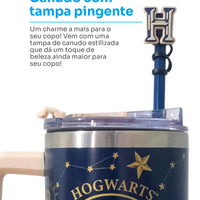 Canecão Térmico Tumbler Hogwarts com Pingente – 1,15 L