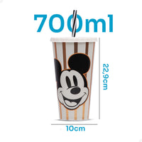 Copo com Tampa e Canudo Mickey Mouse – 700 ml (Sortido)