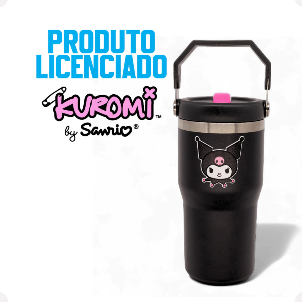 Copo Térmico Tumbler Hanger Kuromi – 650 ml