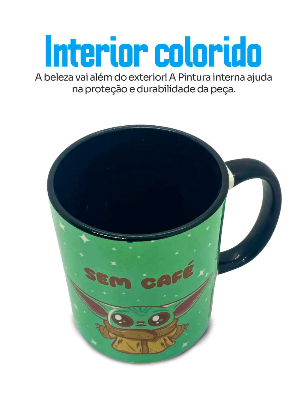 Caneca Pop Baby Yoda em Cerâmica – 350 ml