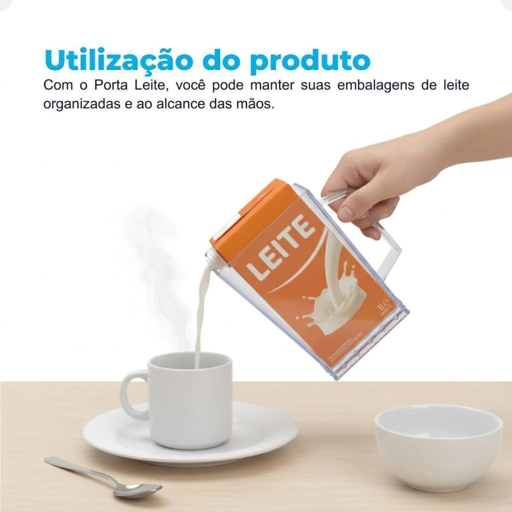 Porta-Caixa de Leite em Acrílico com Alça