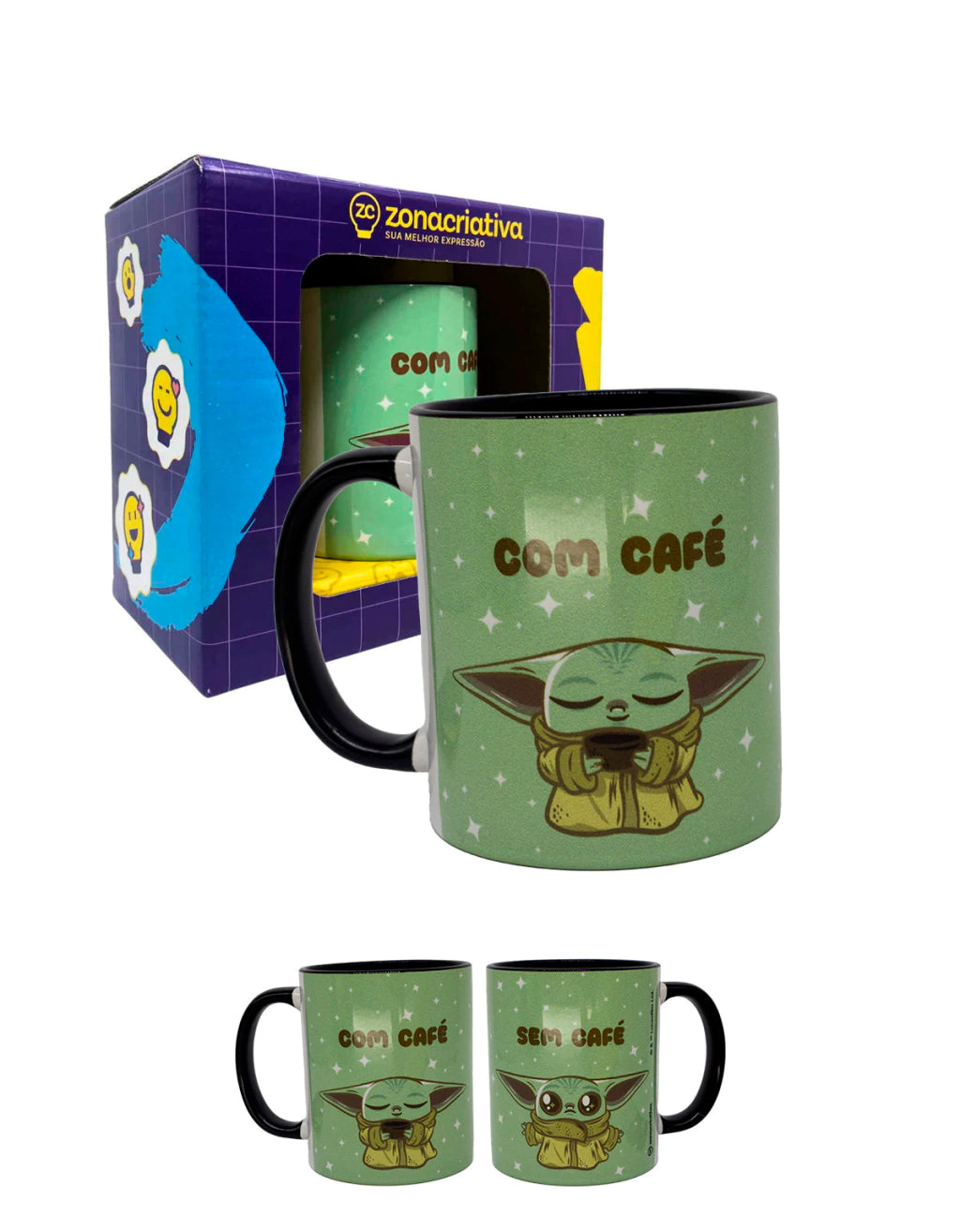Caneca Pop Baby Yoda em Cerâmica – 350 ml