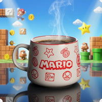 Caneca Moma Cerâmica 500ml Super Mario