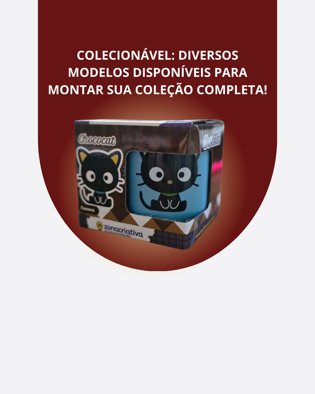 Caneca Mini Tina Cerâmica 100ml Chococat