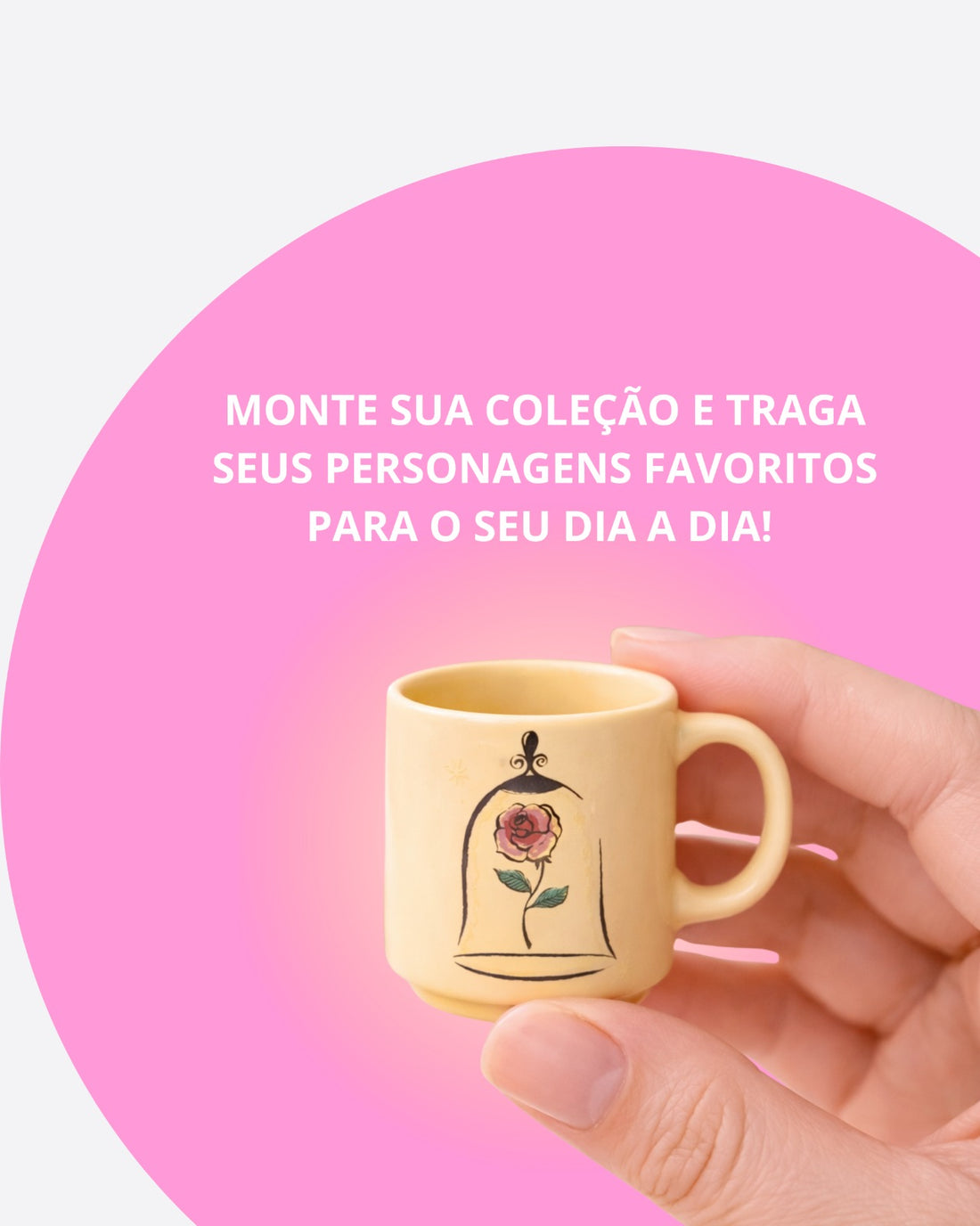 Caneca Mini Tina Cerâmica 100ml Bella