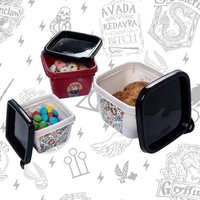 Conjunto de Potes Plásticos Harry Potter – 3 Peças