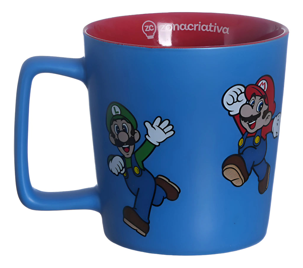 Caneca Xícara Super Mario Nintendo – Azul