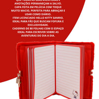 Caderno de Pelúcia com Cadeado A5 80fls Hello Kitty
