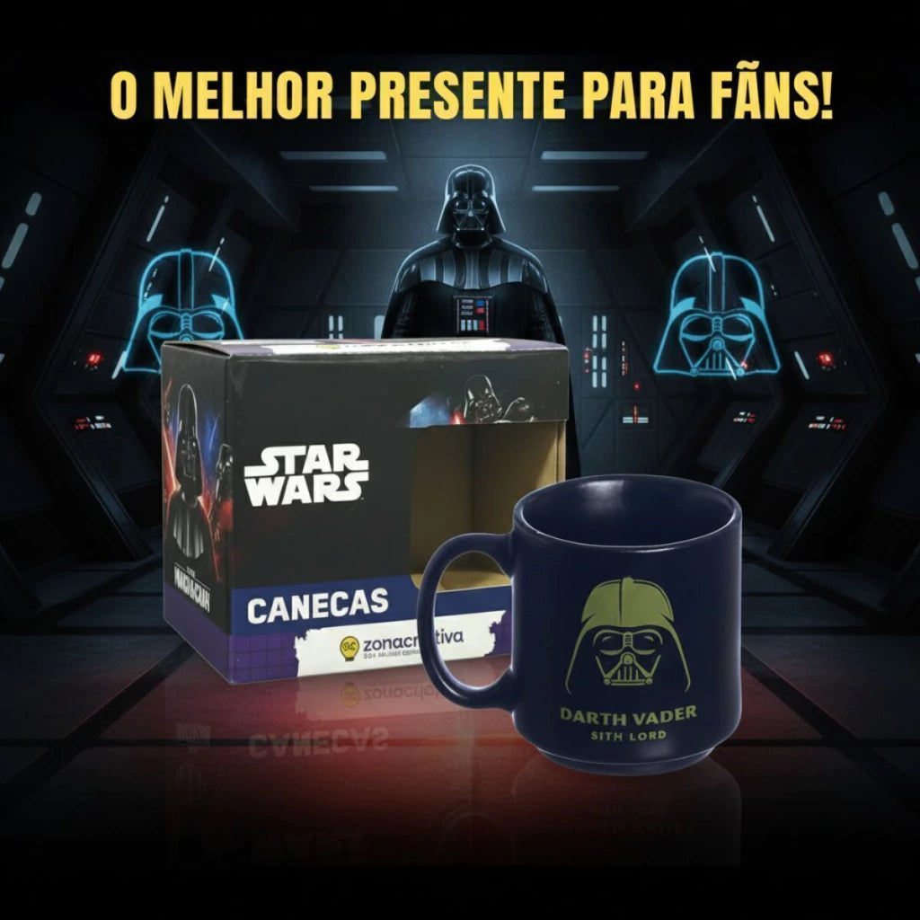 Caneca Mini Tina Darth Vader em Cerâmica – 100 ml