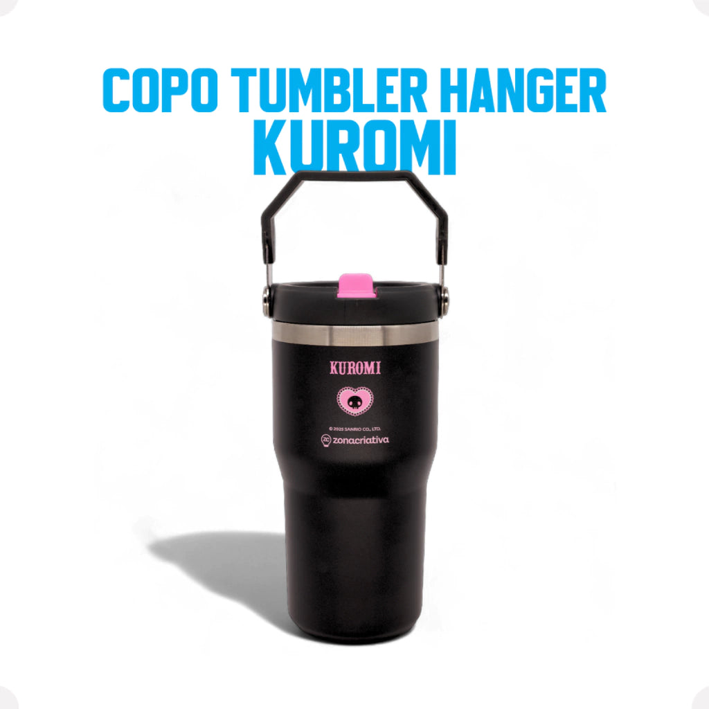 Copo Térmico Tumbler Hanger Kuromi – 650 ml