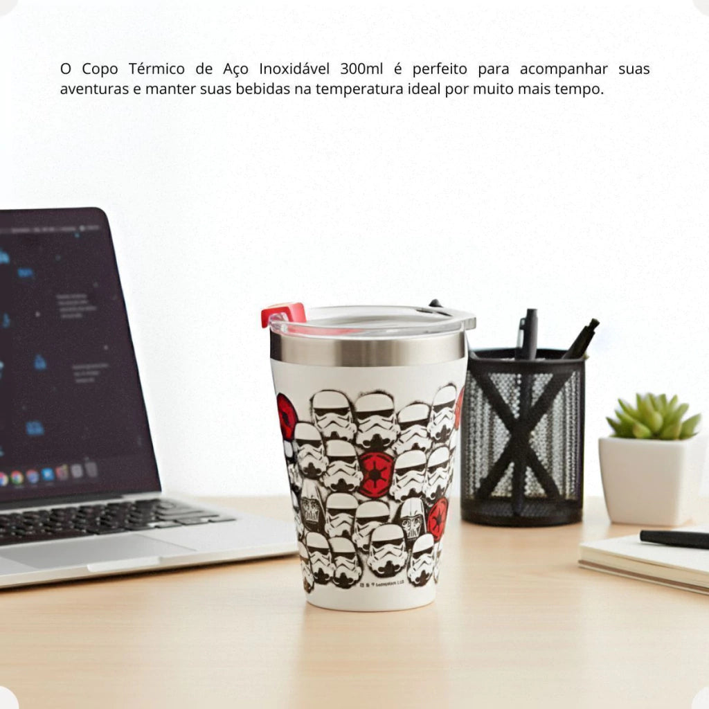 Copo de Viagem Snap com Tampa Star Wars – 300 ml