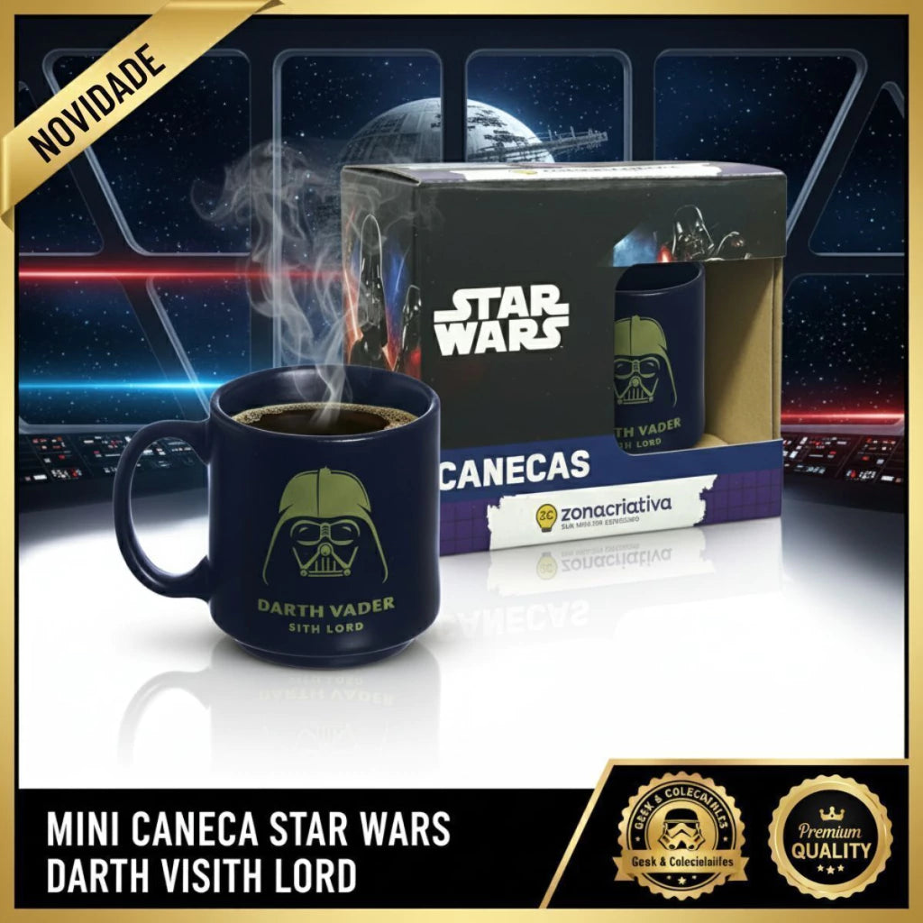 Caneca Mini Tina Darth Vader em Cerâmica – 100 ml
