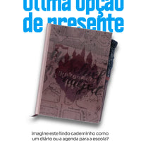 Caderno de Anotações Mapa do Maroto Harry Potter com Caneta Varinha – 21 x 14 cm