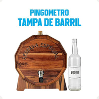 Pingômetro com Tampa de Barril em MDF