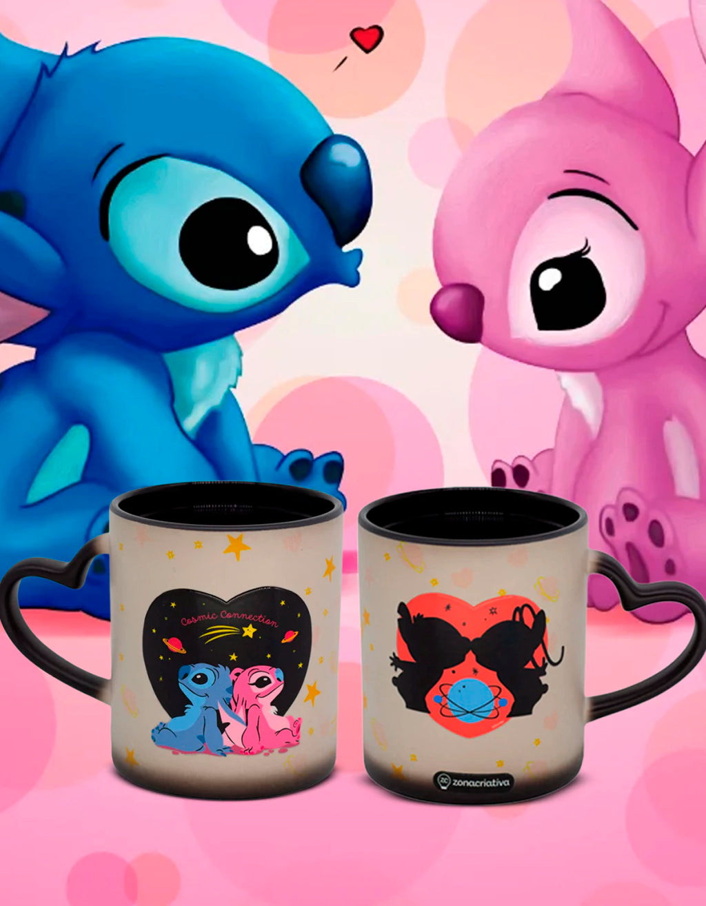 Caneca Magic Stitch e Angel Namorados – 350 ml