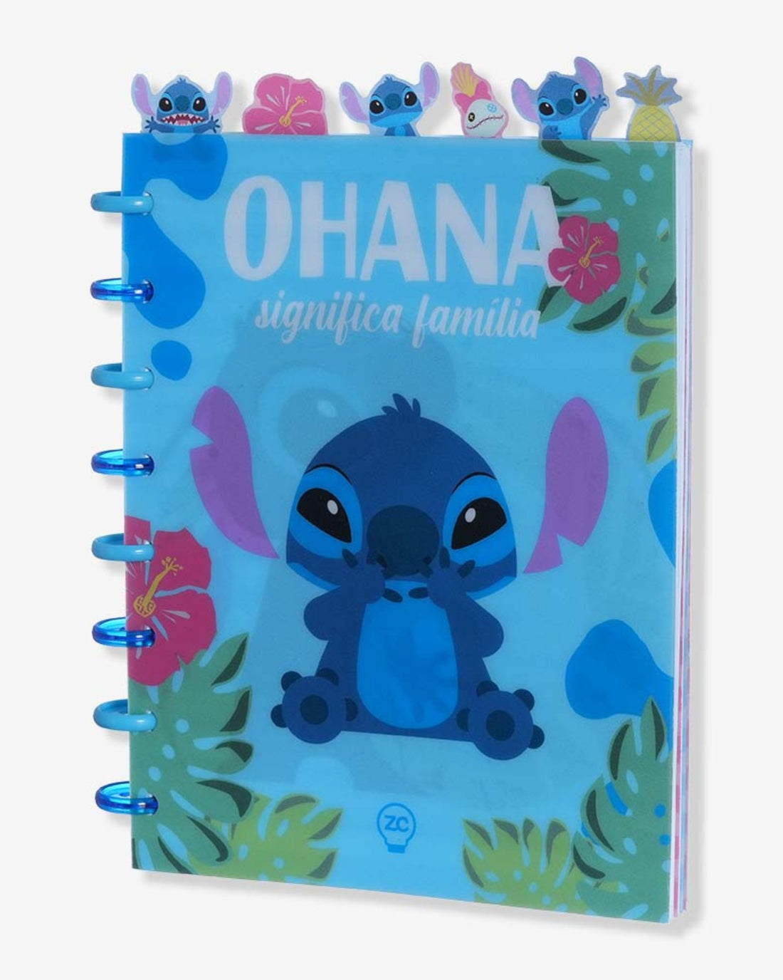 Caderno de Anotações com Divisória 21x16cm 100fls Stitch