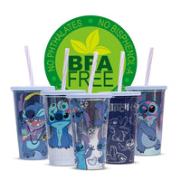 Kit Cinema Balde E Copo Com Canudo Sortido Stitch