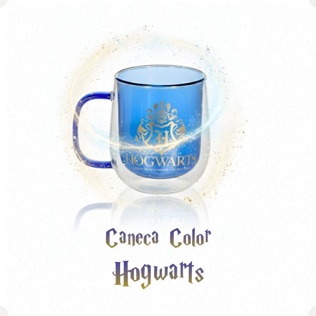 Caneca de Vidro Hogwarts Harry Potter – 300 ml