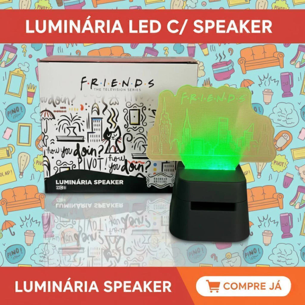 Luminária Decorativa Speaker Friends City