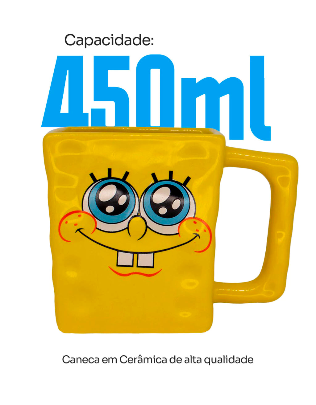 Caneca Decorativa Bob Esponja – 450 ml