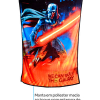 Conjunto Balde de Cinema com Manta Star Wars