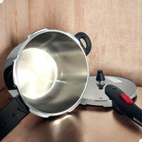 Panela de Pressão Brinox 6 L em Aço Inoxidável para Indução com 4 Travas de Segurança