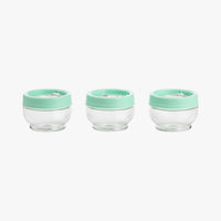 Kit Porta Condimentos Gire Trave 155ml 3 Perças Verde Agua