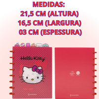 Caderno de Anotações com Divisória 21x16cm 100fls Hello Kitty
