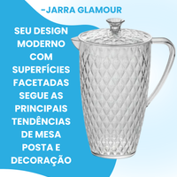 Kit Glamour Jarra 2L + Manteigueira + Boleira com Apoio