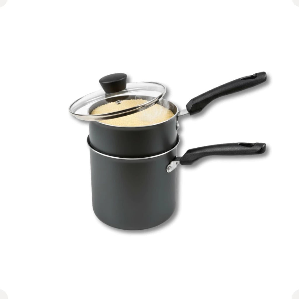 Cuscuzeiro Individual Magnific em Alumínio Grafite – 10 cm