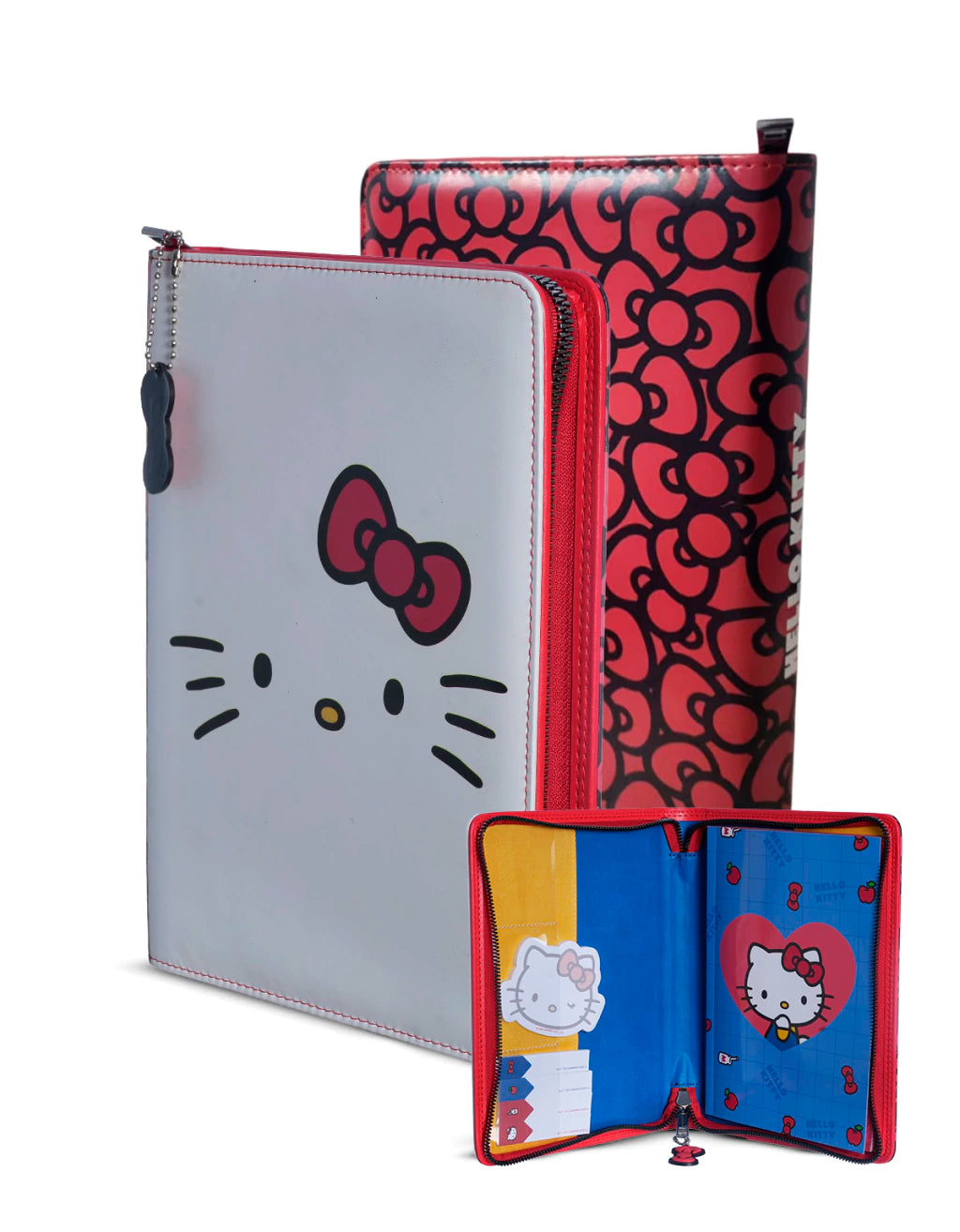 Caderno com Pasta Hello Kitty – 40 Folhas 21 x 41 cm