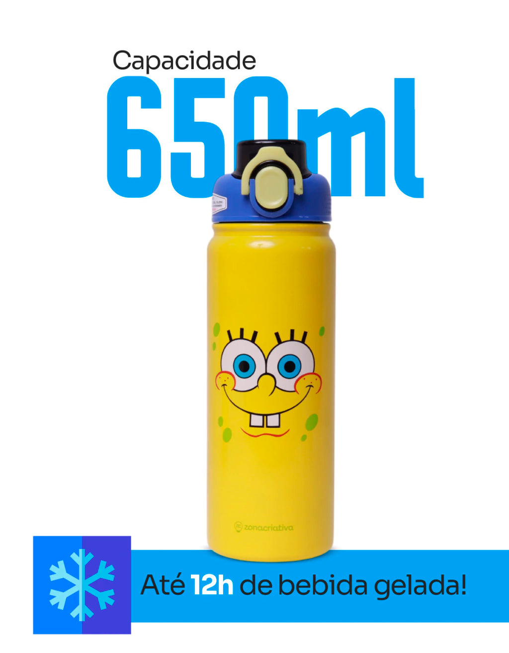 Garrafa Térmica Galaxy Bob Esponja – 650 ml
