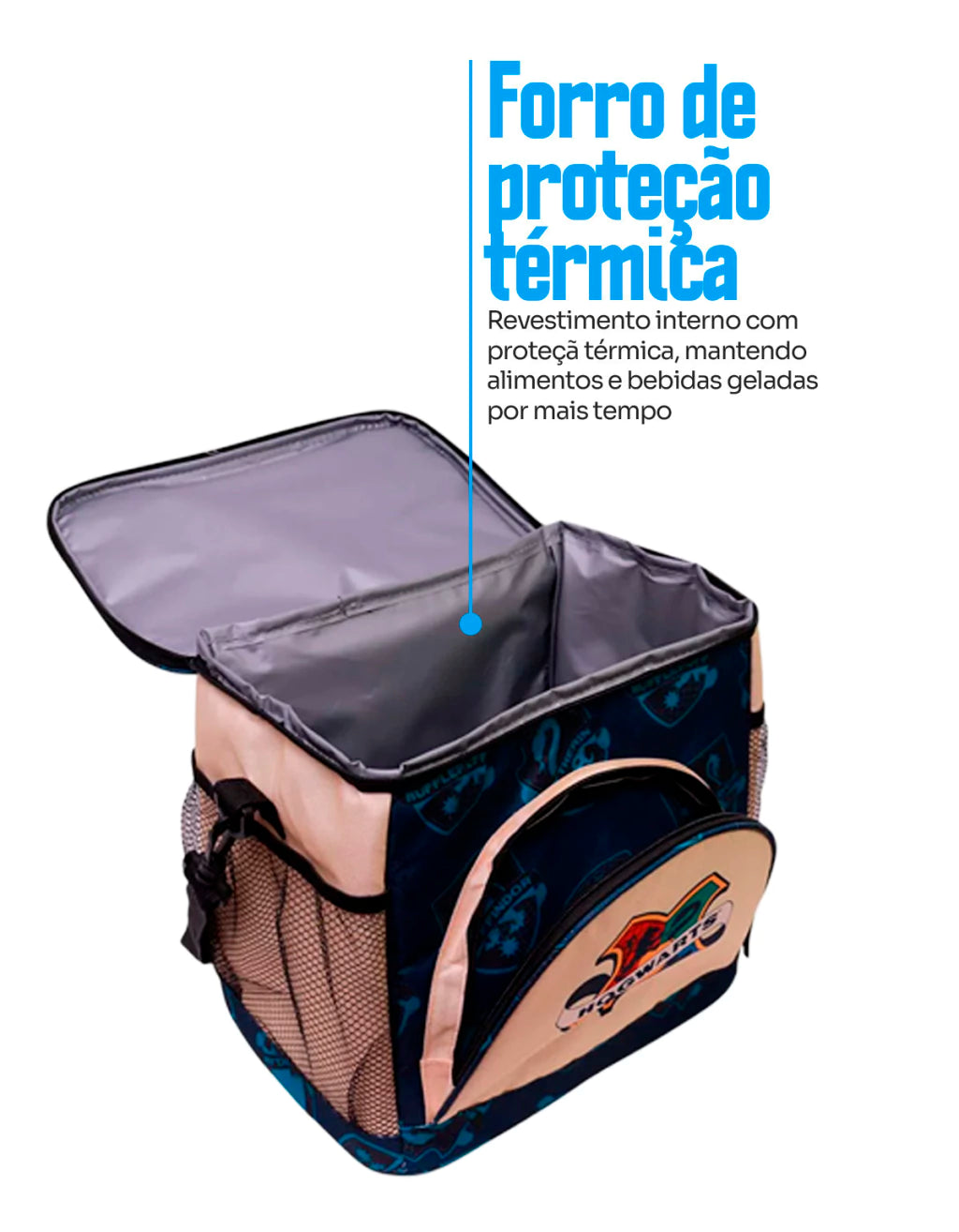 Bolsa Térmica Retangular Hogwarts – 29 x 27 cm