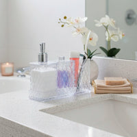 Kit Banho Glamour em Acrílico Cristal – 4 Peças