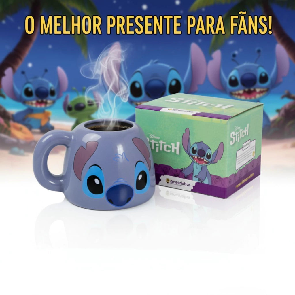 Caneca Decorativa Stitch – 450 ml