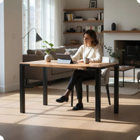 Pé de Mesa Industrial em Aço Reforçado com Base em Cantoneira – 70 cm