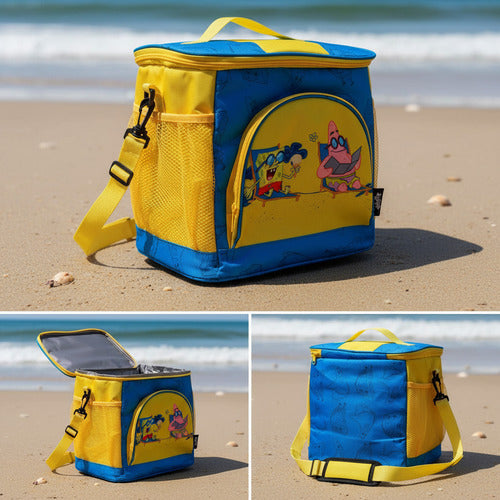 Bolsa Térmica Bob Esponja Retangular Zona Criativa Azul