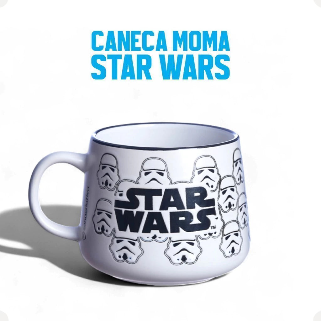 Caneca Moma Cerâmica 500ml Star Wars