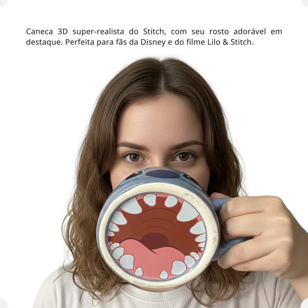 Caneca Decorativa Stitch – 450 ml