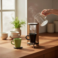 Mini Coador Artesanal com Xícara em MDF – 250 ml