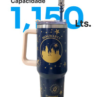 Canecão Térmico Tumbler Hogwarts com Pingente – 1,15 L