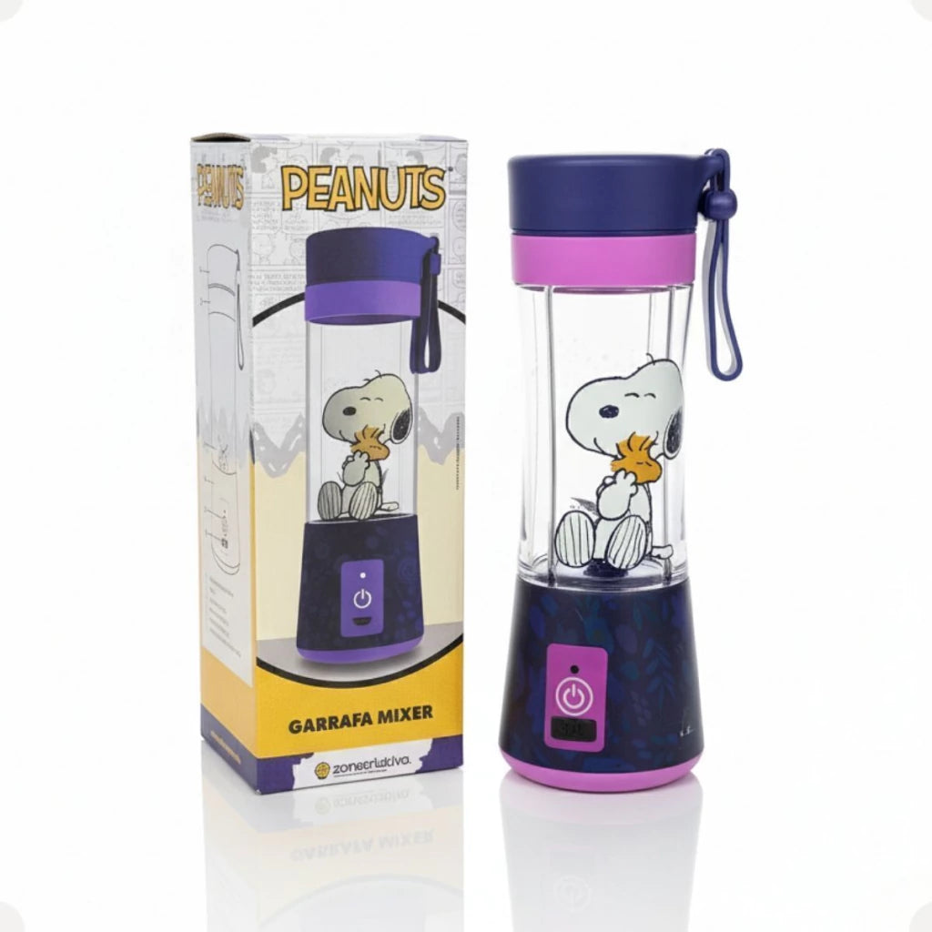 Garrafa Mixer Snoopy Bloom – 300 ml