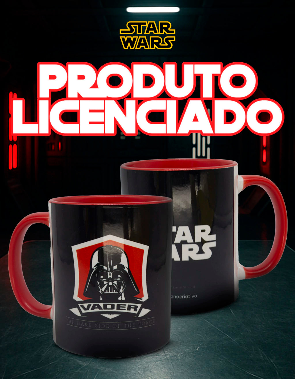 Caneca Pop Darth Vader Star Wars em Cerâmica – 350 ml