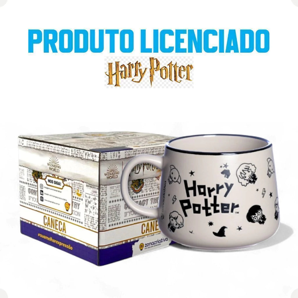 Caneca Moma Cerâmica 500ml Harry Potter