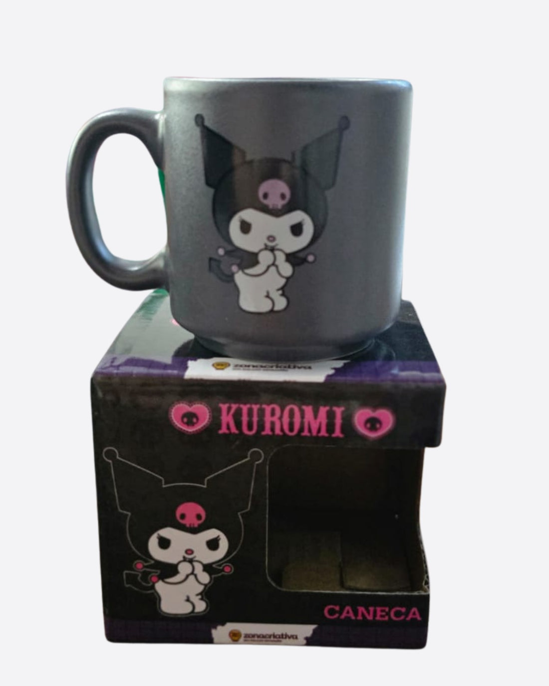 Caneca Mini Tina Cerâmica 100ml Kuromi