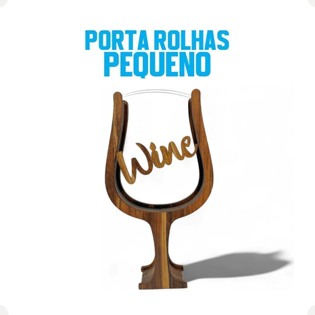 Porta-Rolhas em Formato de Taça em MDF – P