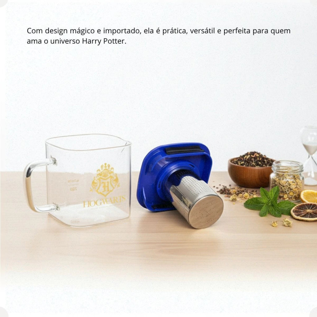 Chaleira com Infusor Hogwarts Harry Potter – 730 ml