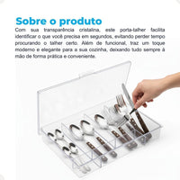 Porta-Talheres Keita com Tampa