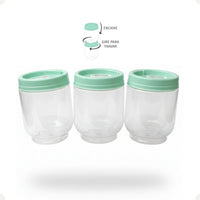 Kit Porta Condimentos Gire Trave 380ml 3 Peças Verde Agua